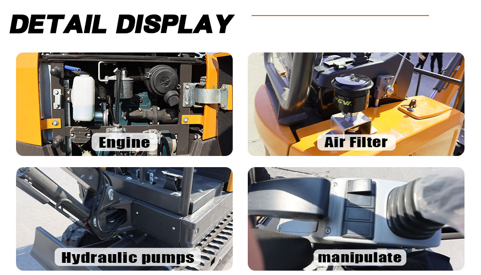 Excavator details display