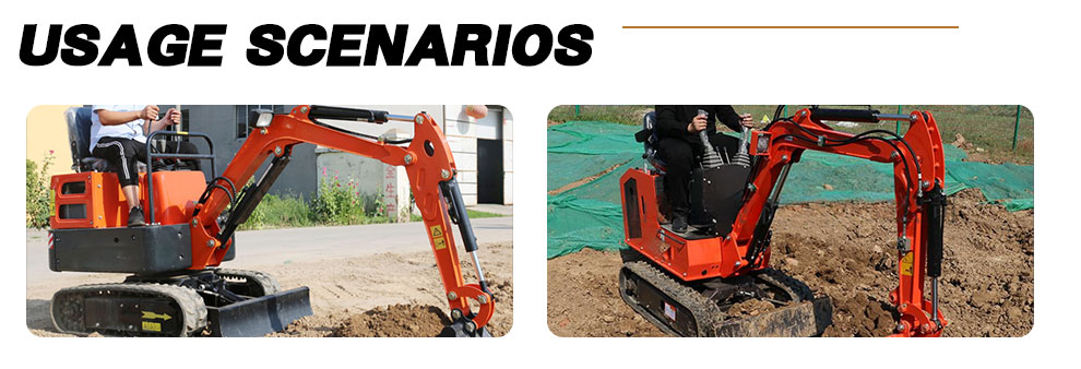 Excavator usage scenarios