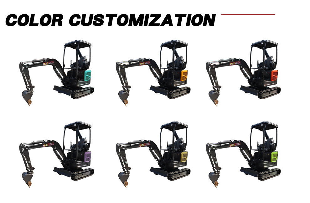 Excavator color customization