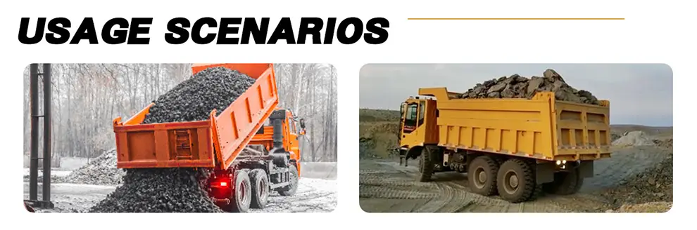 capacité des camions à benne minière