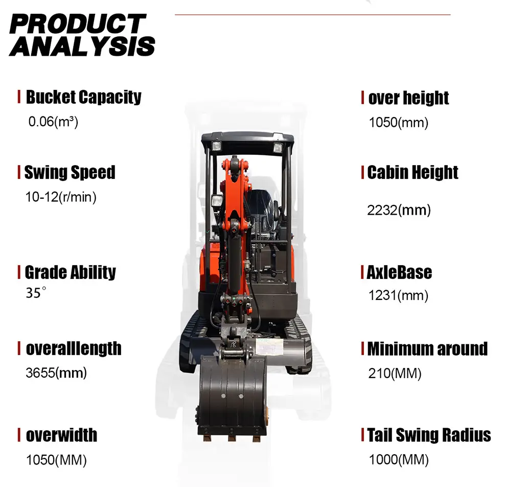 Mini excavator for sale China