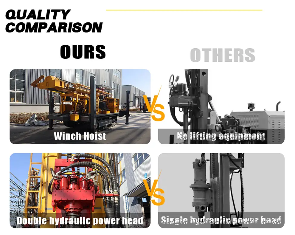 rig pengeboran sumur air 1000m