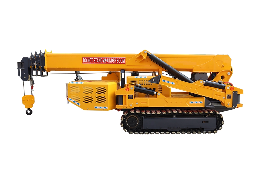10 ton spider crane side view